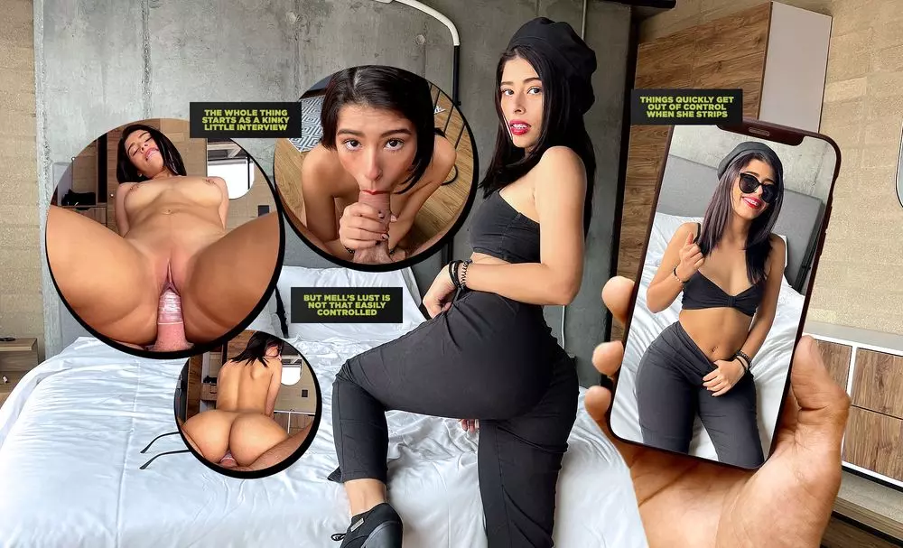A Very Private Interview with Colombian Cutie, Mells Bianco & friend
