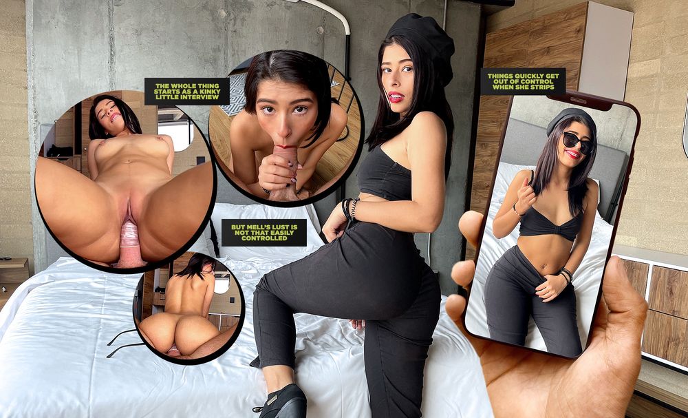 A Very Private Interview with Colombian Cutie, Mells Bianco &amp; friend